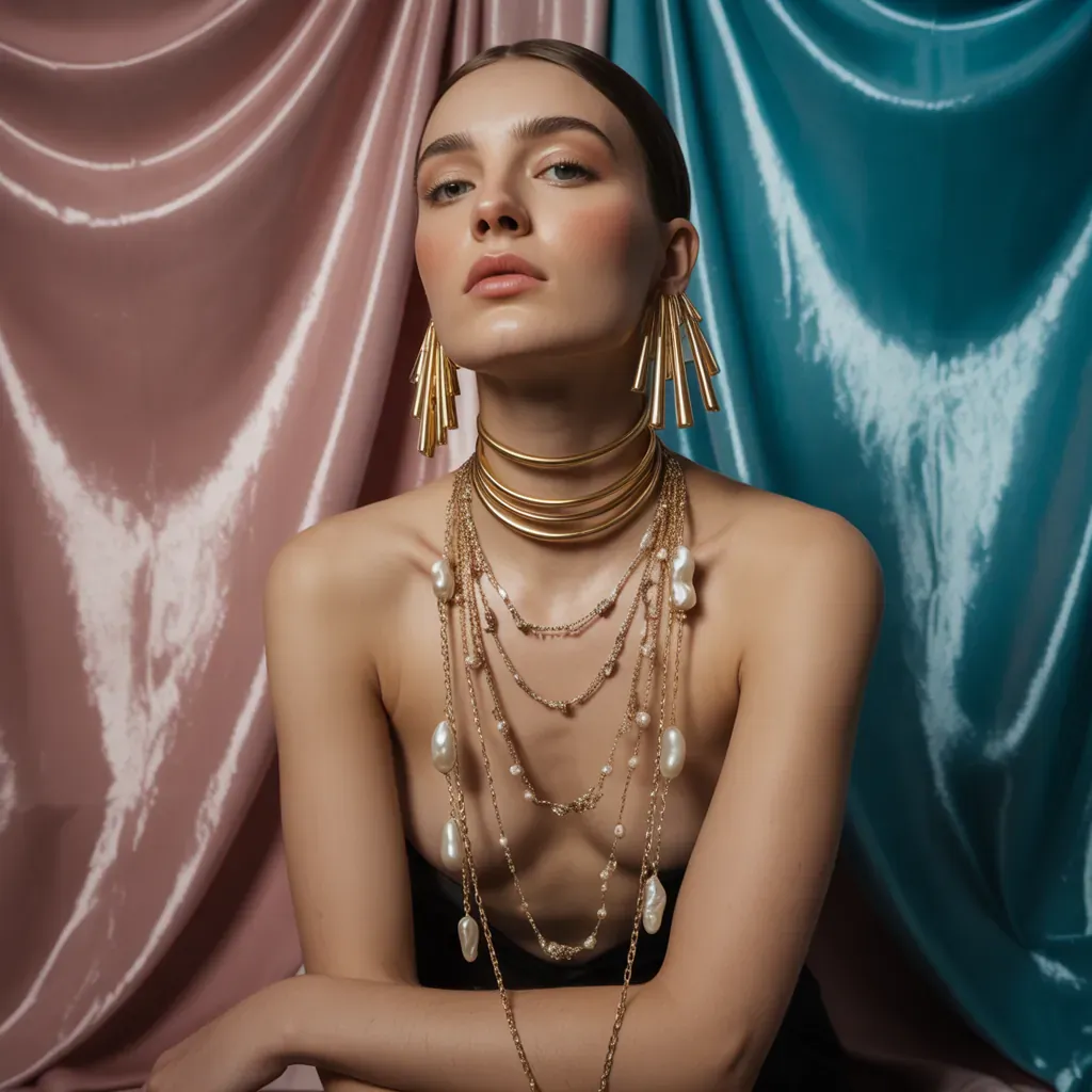 necklace ideas to wear with big dangling earrings