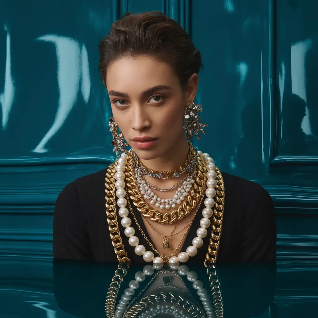 necklace ideas to wear with big dangling earrings