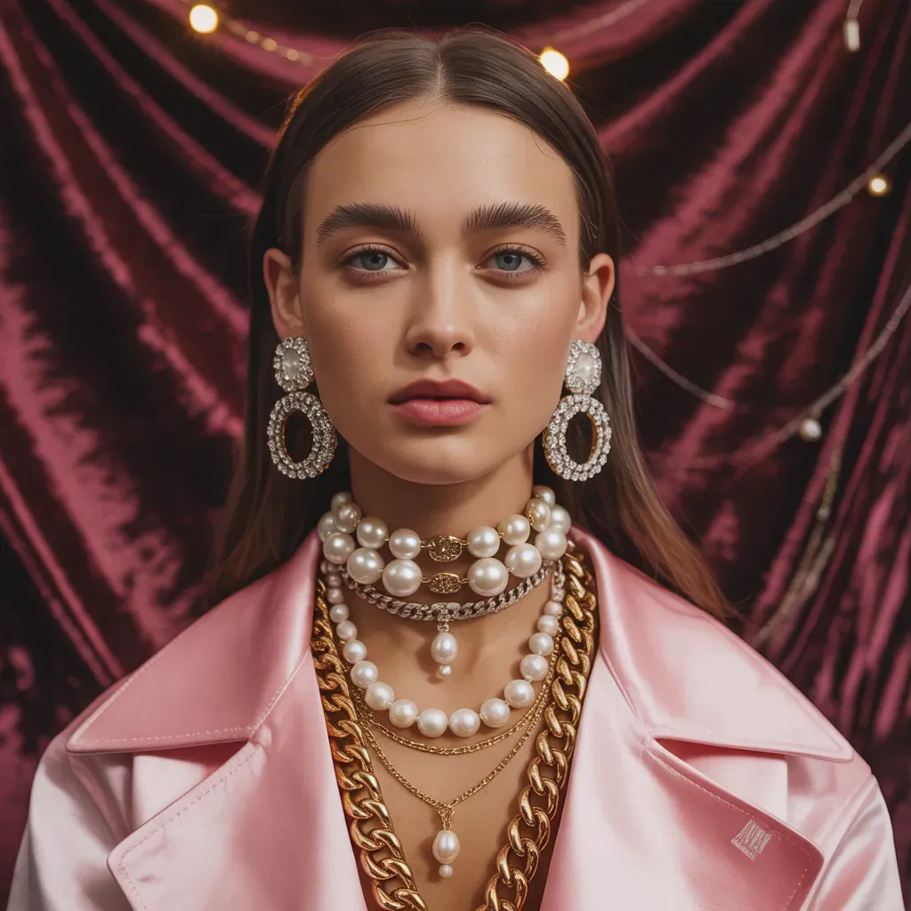 necklace ideas to wear with big dangling earrings