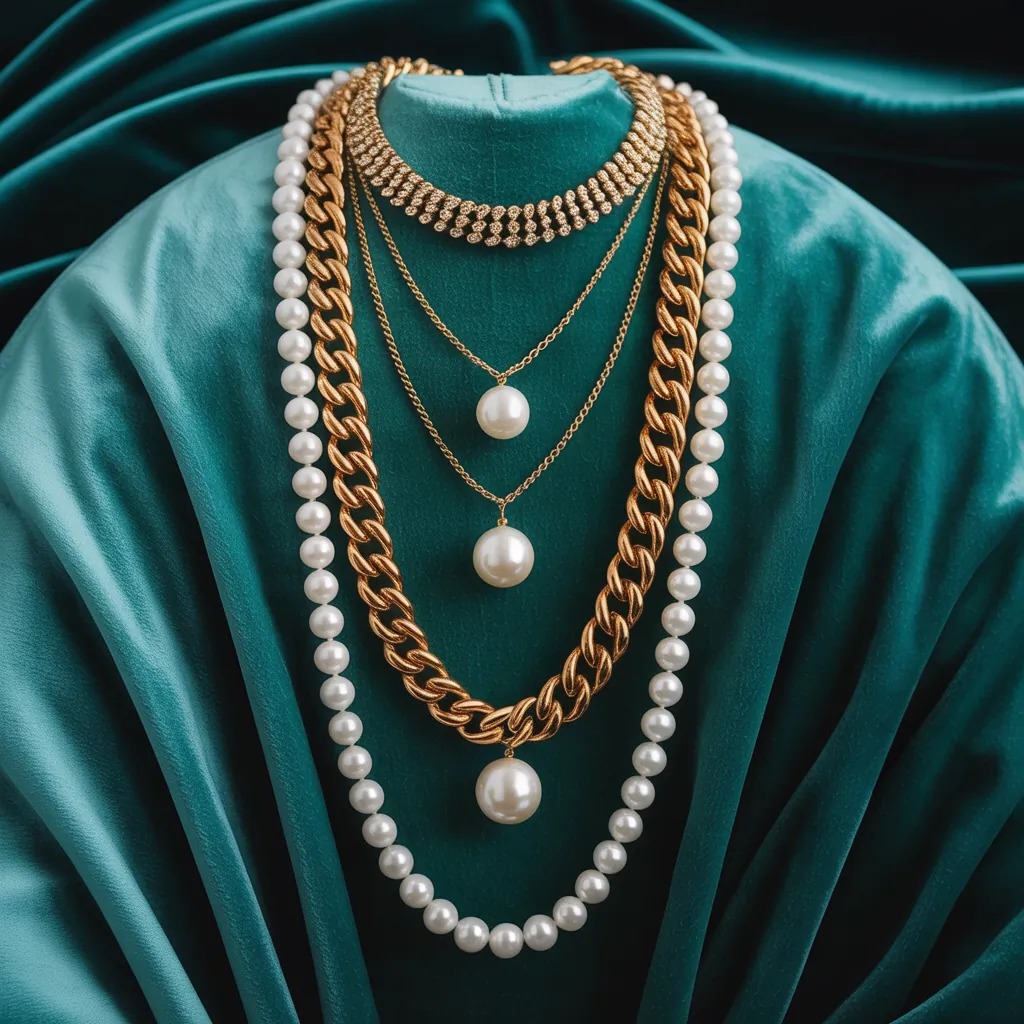 necklace ideas to wear with big dangling earrings