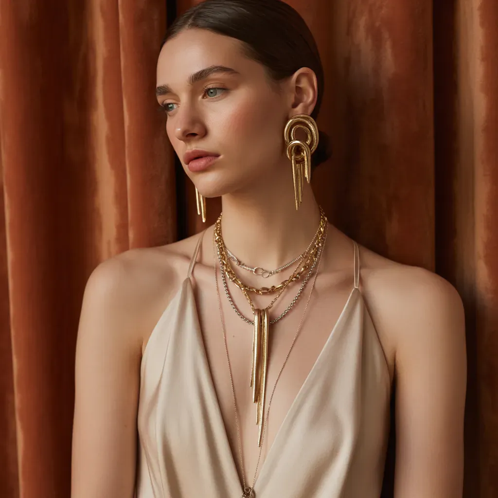 necklace ideas to wear with big dangling earrings