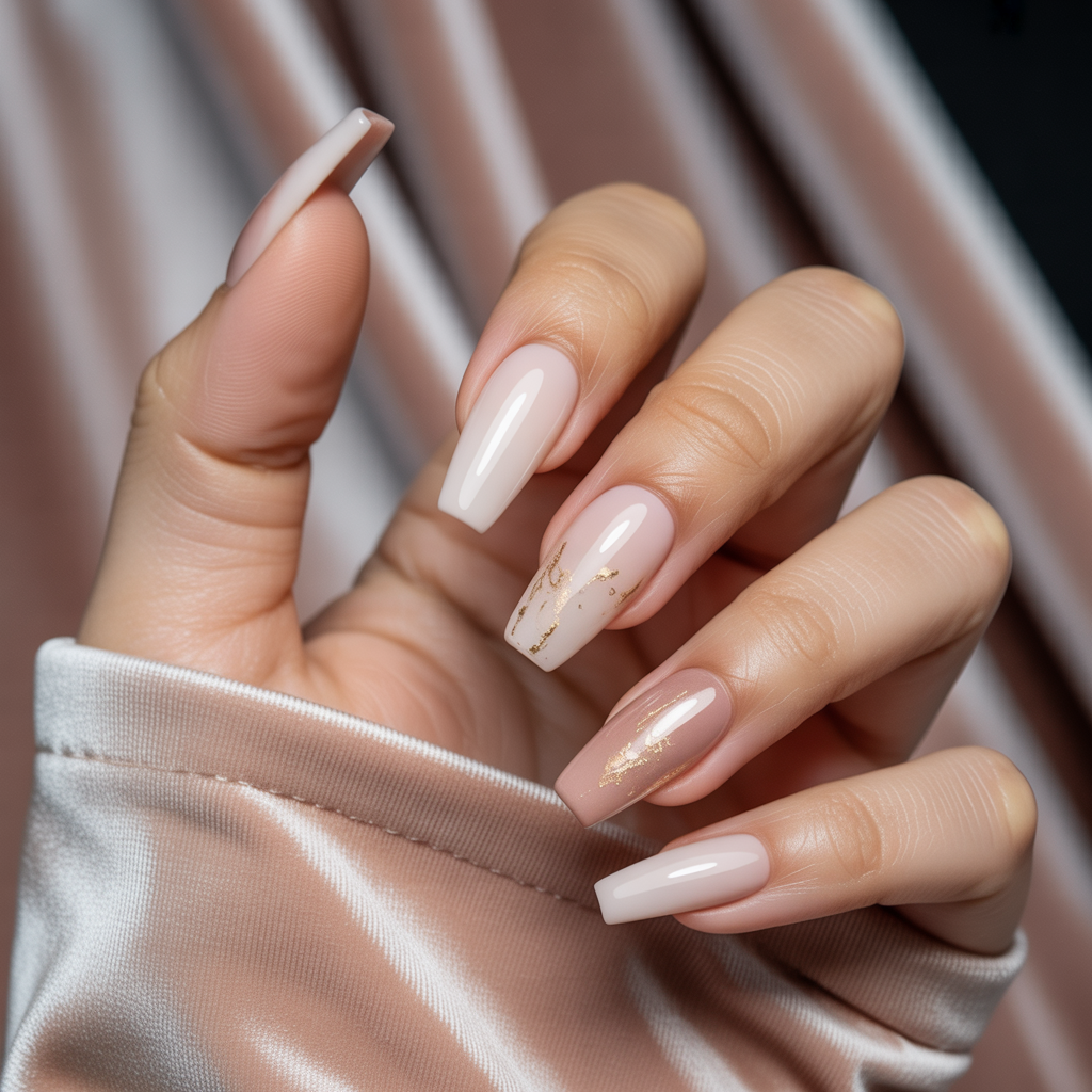 nude coffin nails