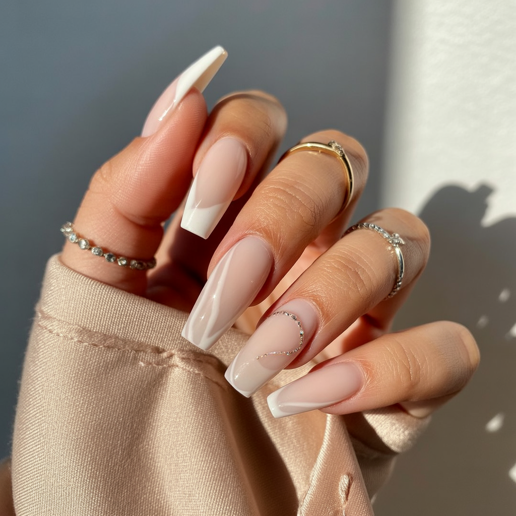 nude coffin nails
