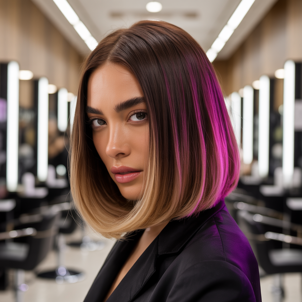 ombre bob hairstyles