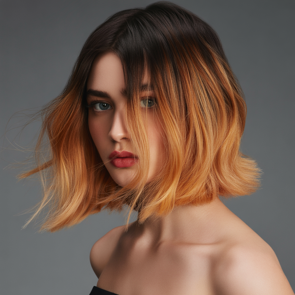 ombre bob hairstyles