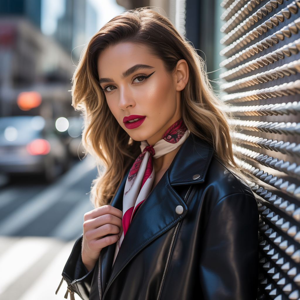 outfit leather jacket