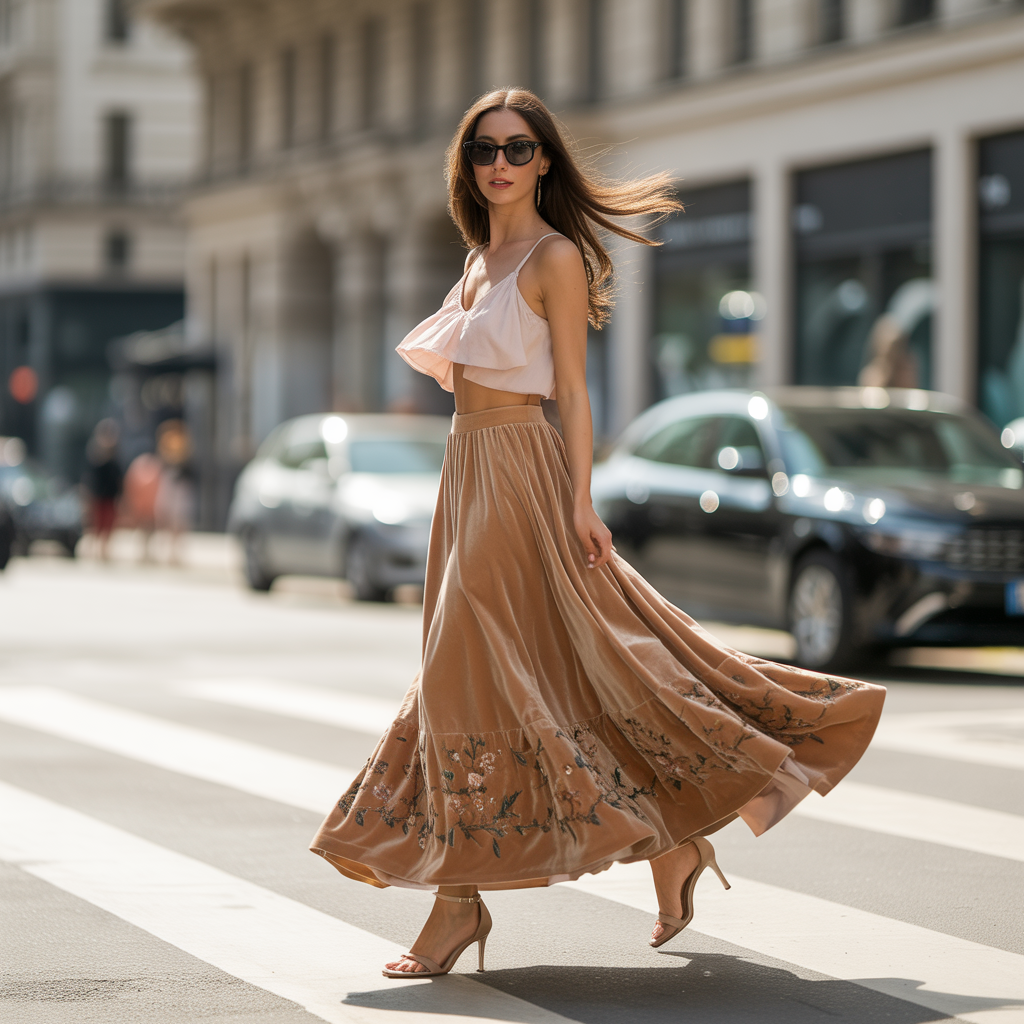 outfit long skirt