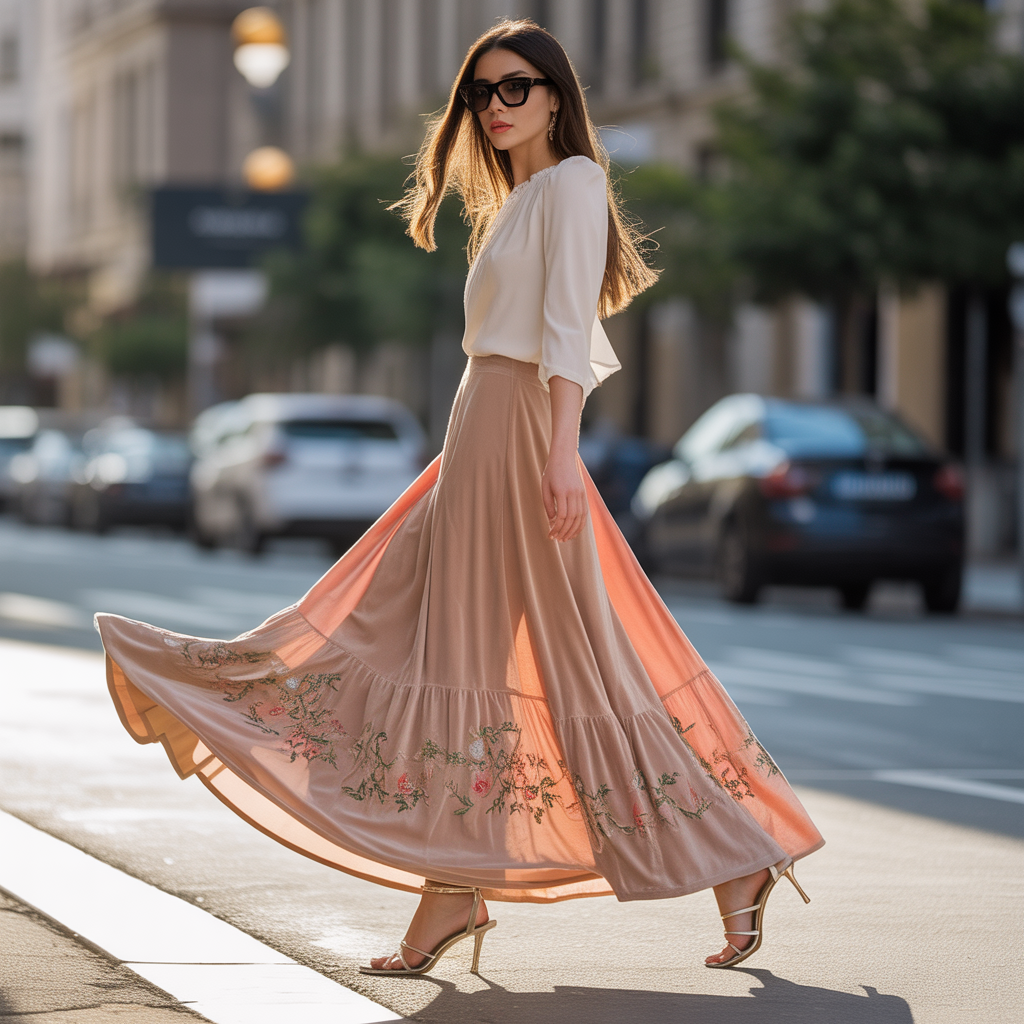 outfit long skirt
