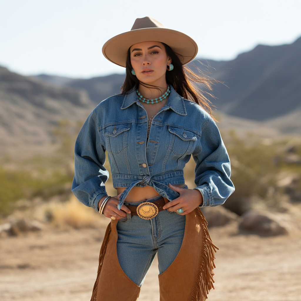 outfit vaquero mujer