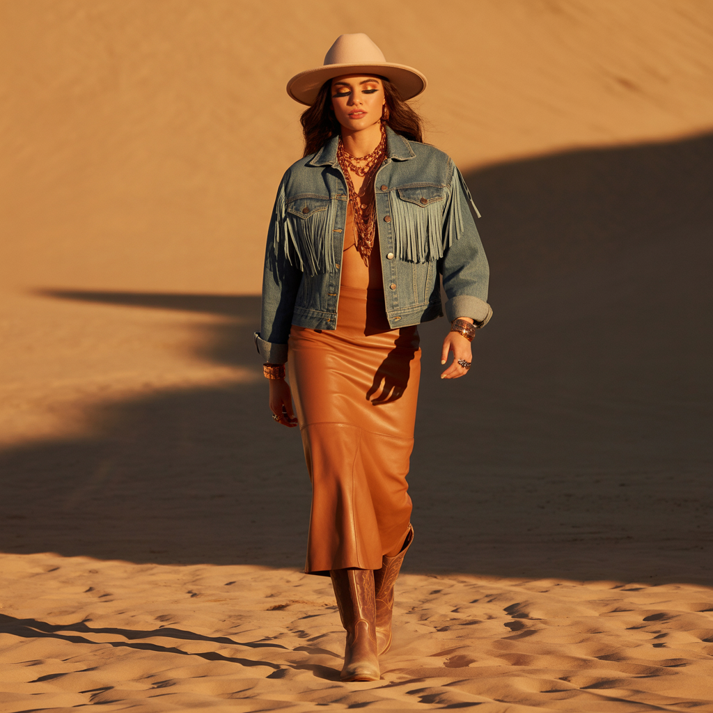 outfit vaquero mujer