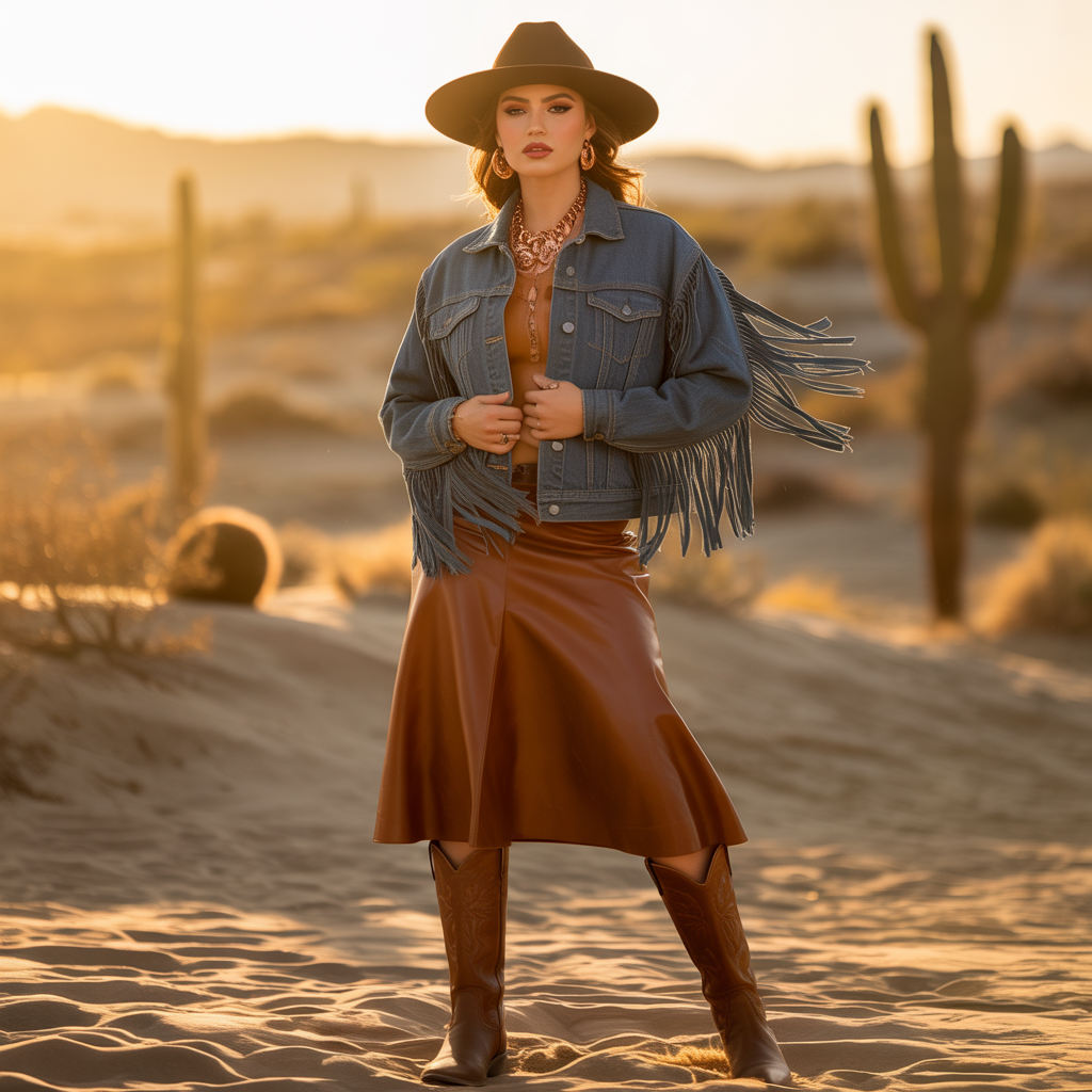 outfit vaquero mujer