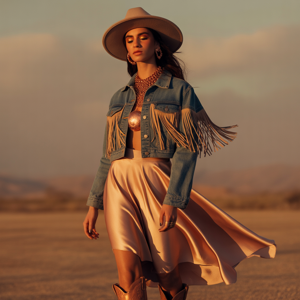 outfit vaquero mujer