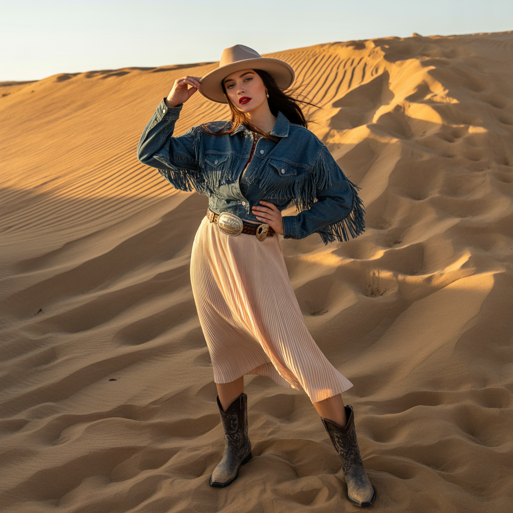 outfit vaquero mujer