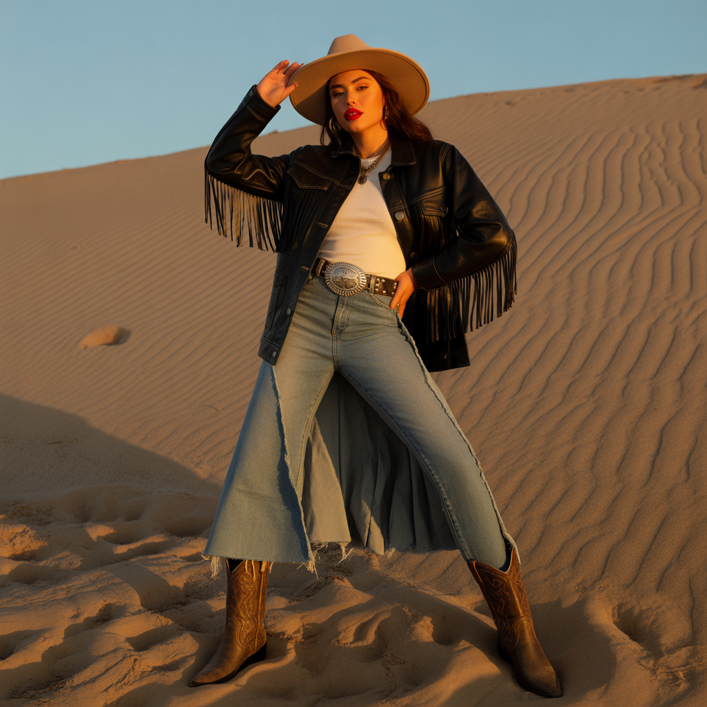 outfit vaquero mujer