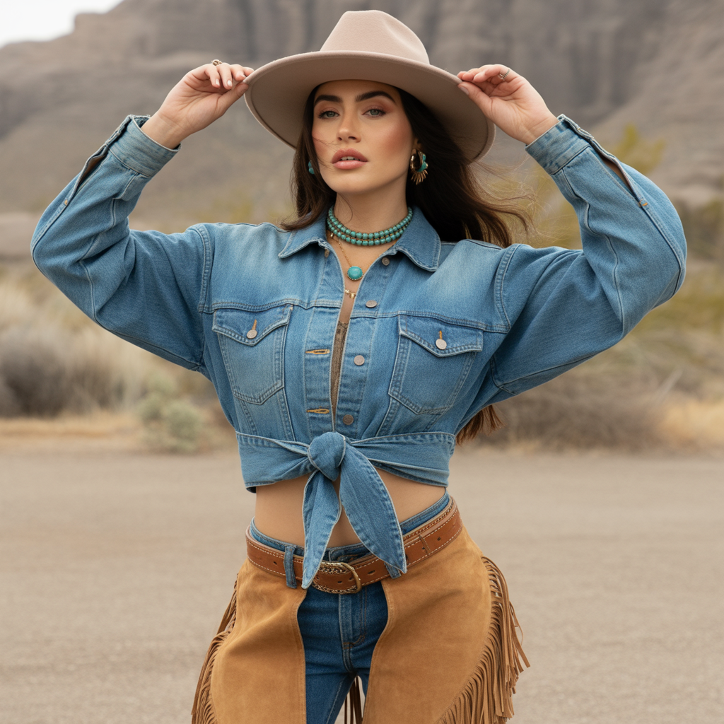 outfit vaquero mujer