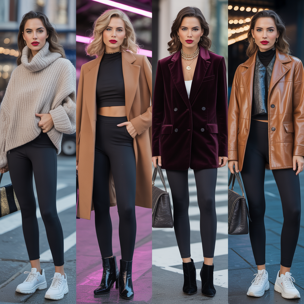 outfits that go with black leggings