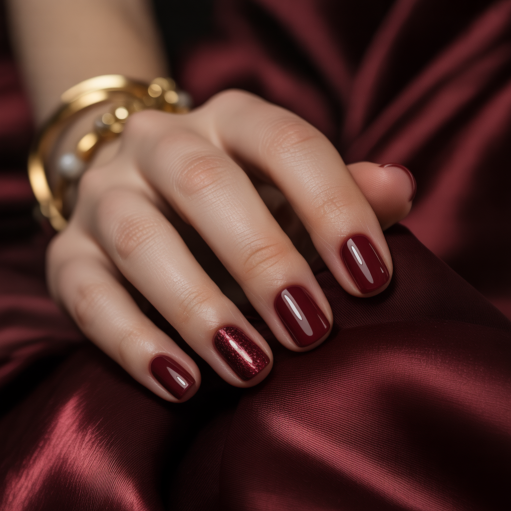 oxblood nails