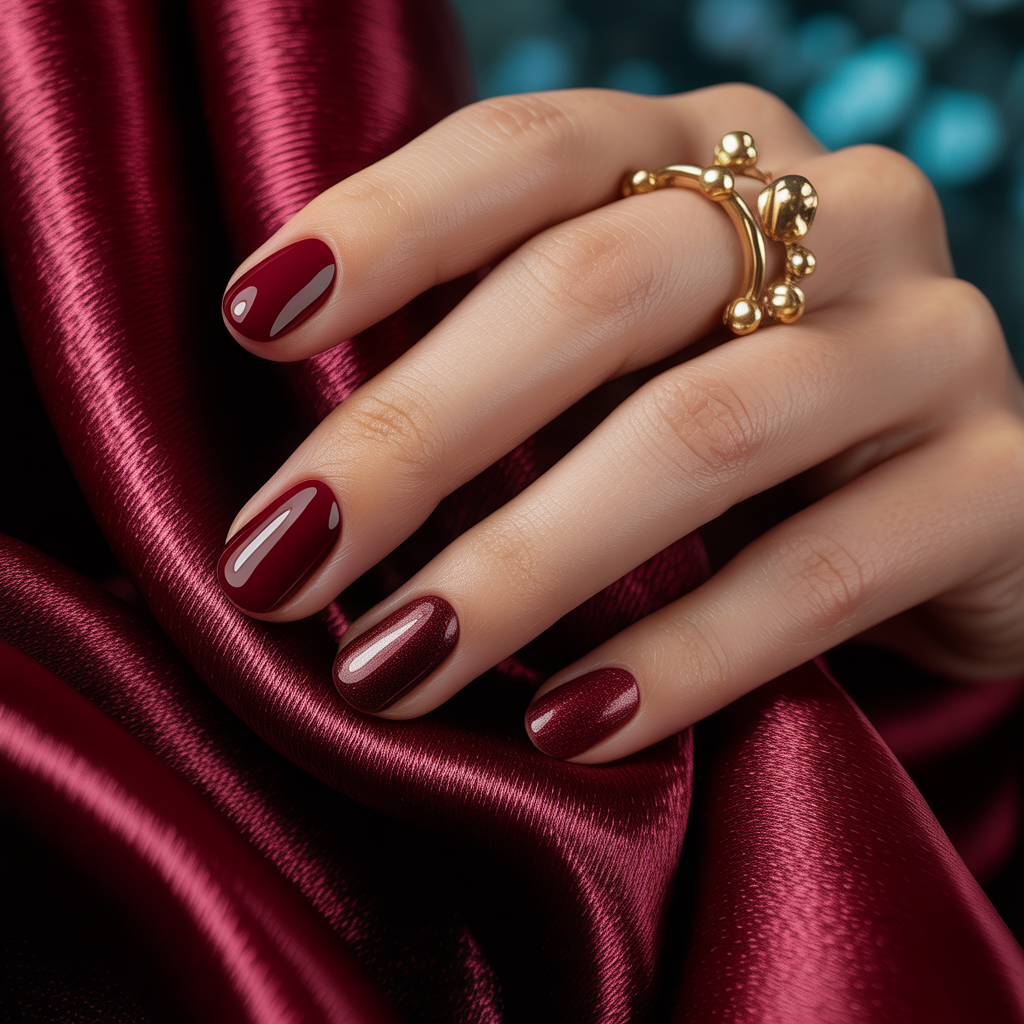 oxblood nails
