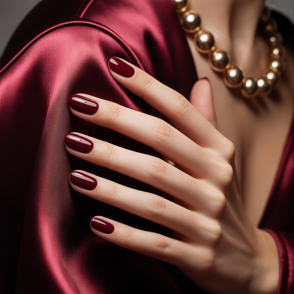 oxblood nails