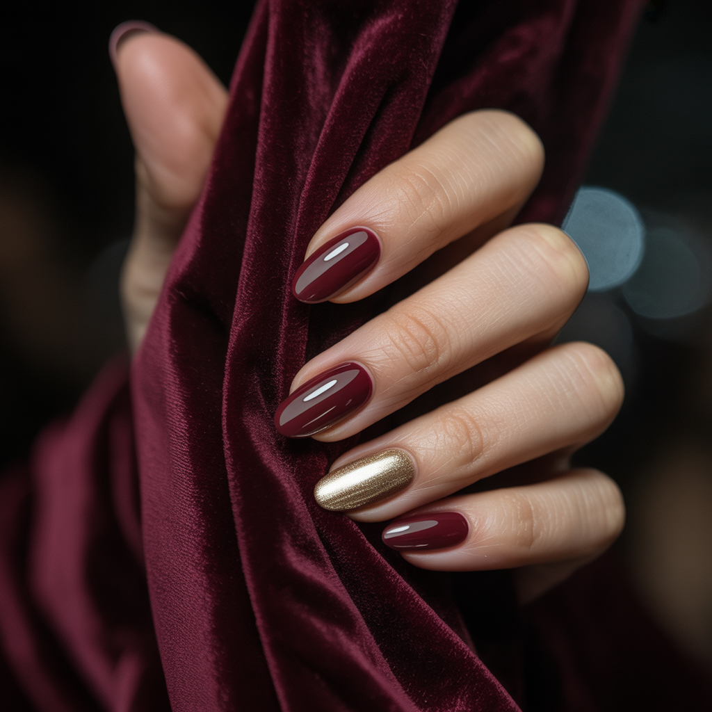 oxblood nails