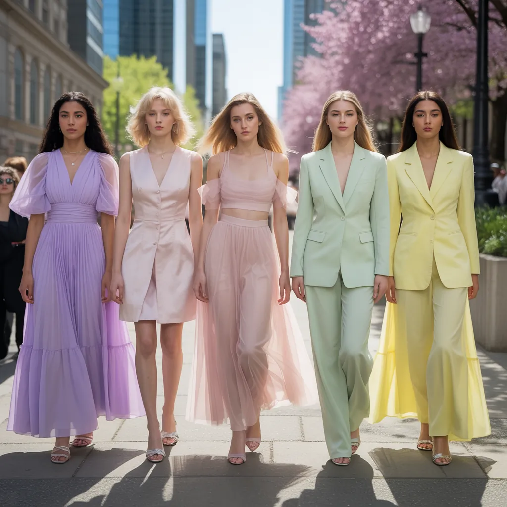 pastel spring outfits 2025