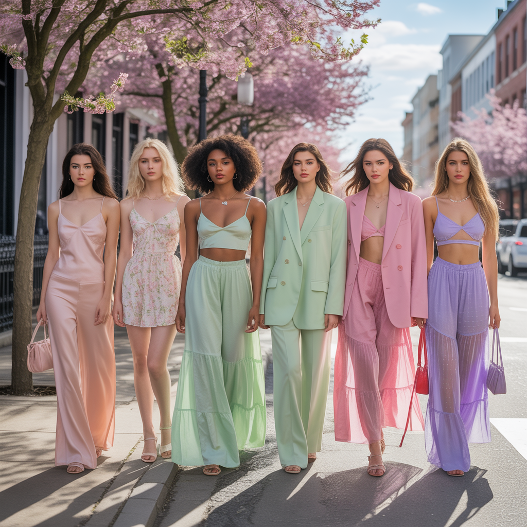 pastel spring outfits 2025