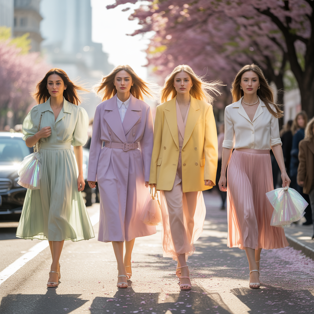 pastel spring outfits 2025