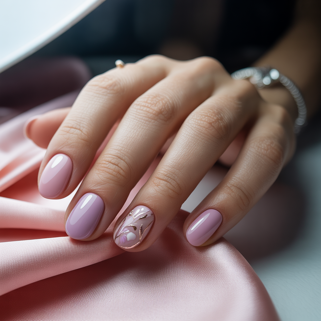 pink and purple nails