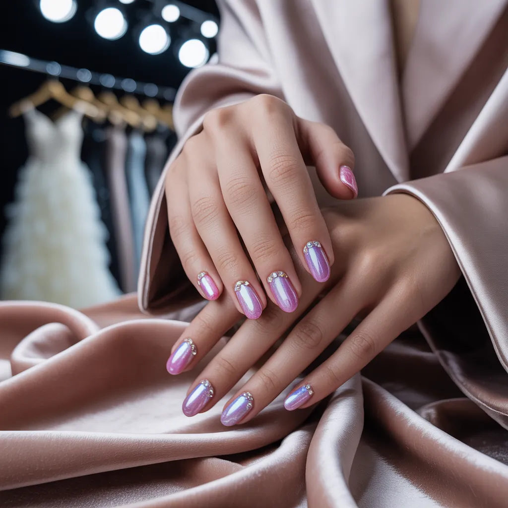 pink and purple nails