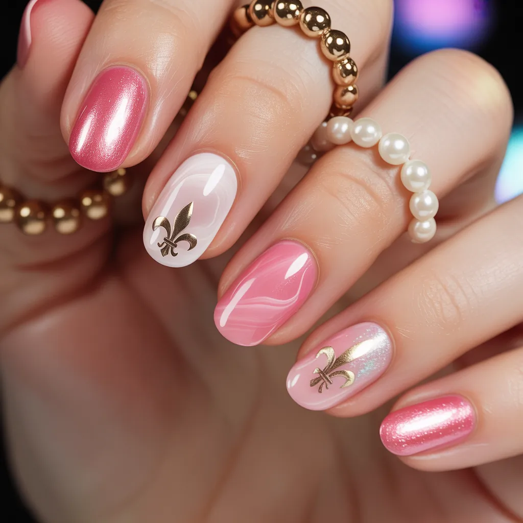 pink nails