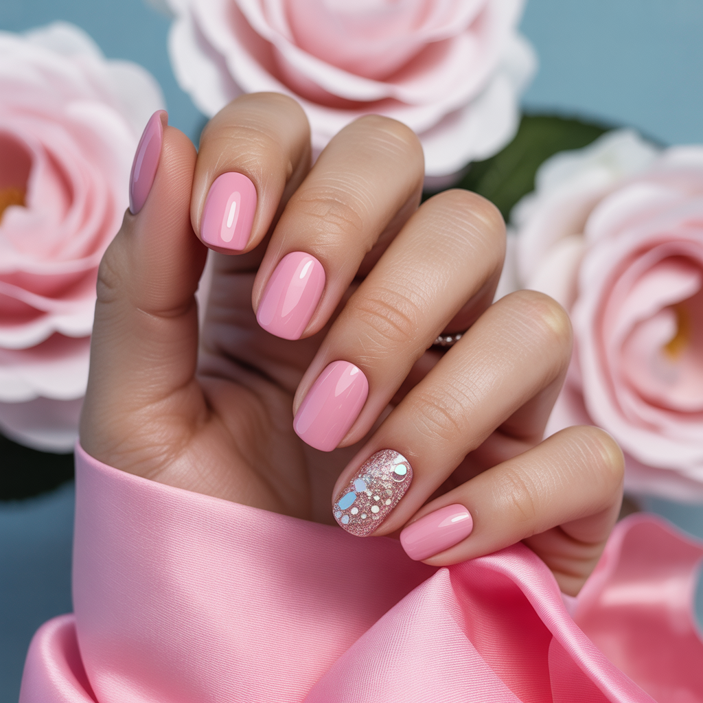pink nails