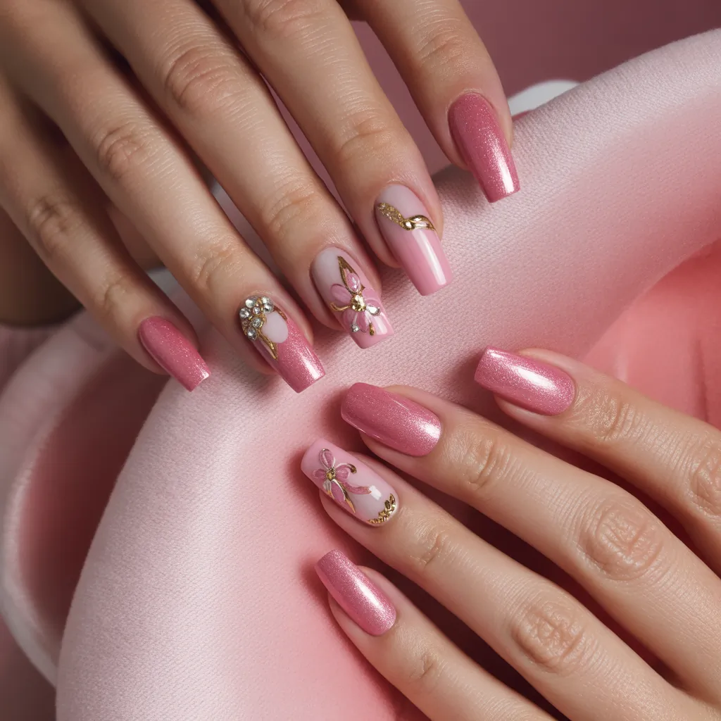 pink nails
