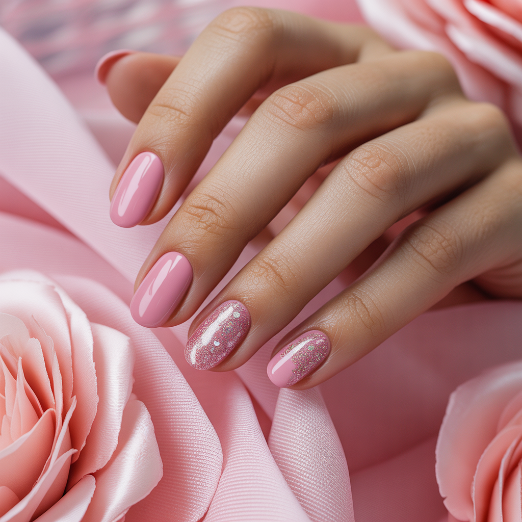 pink nails
