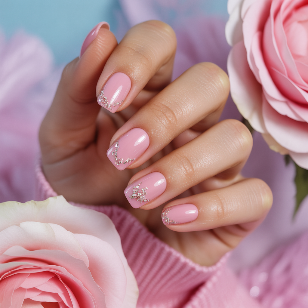 pink nails