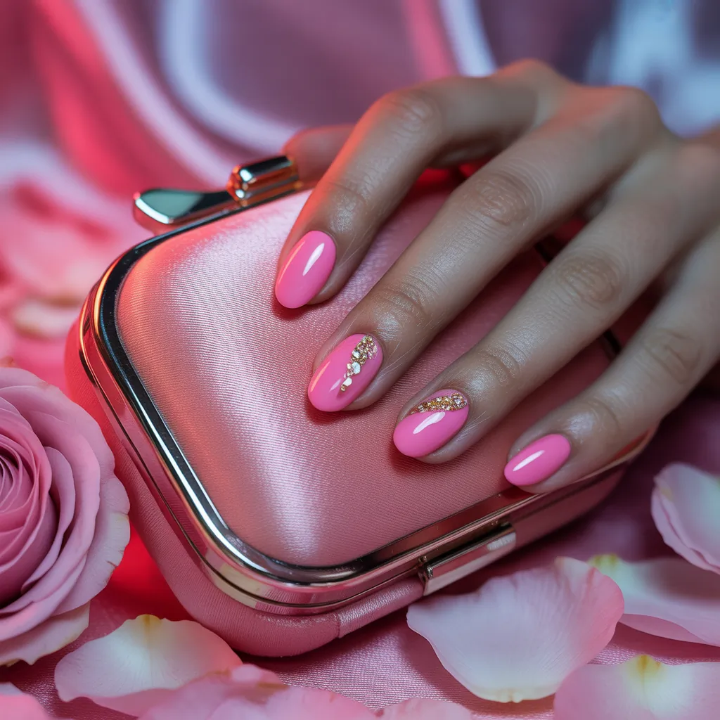 pink nails