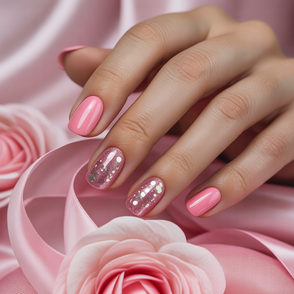 pink nails