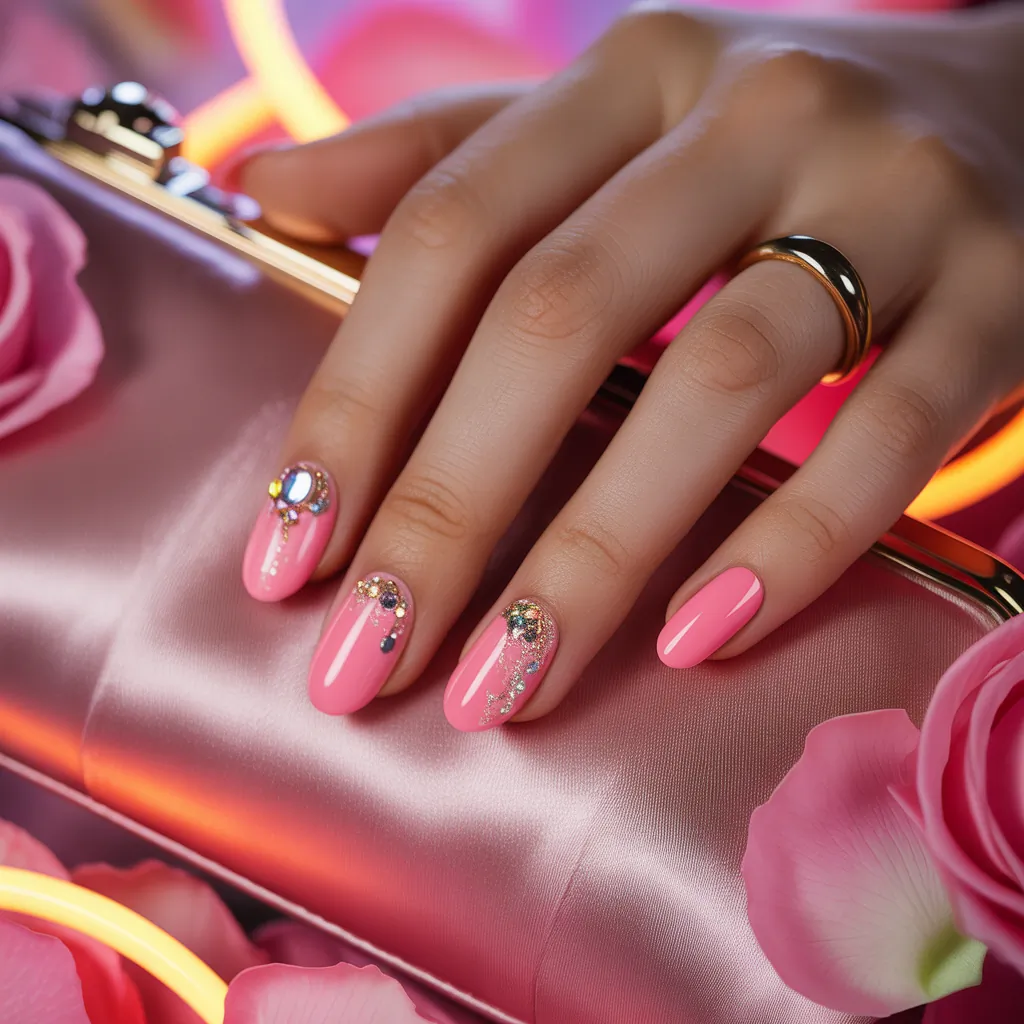 pink nails