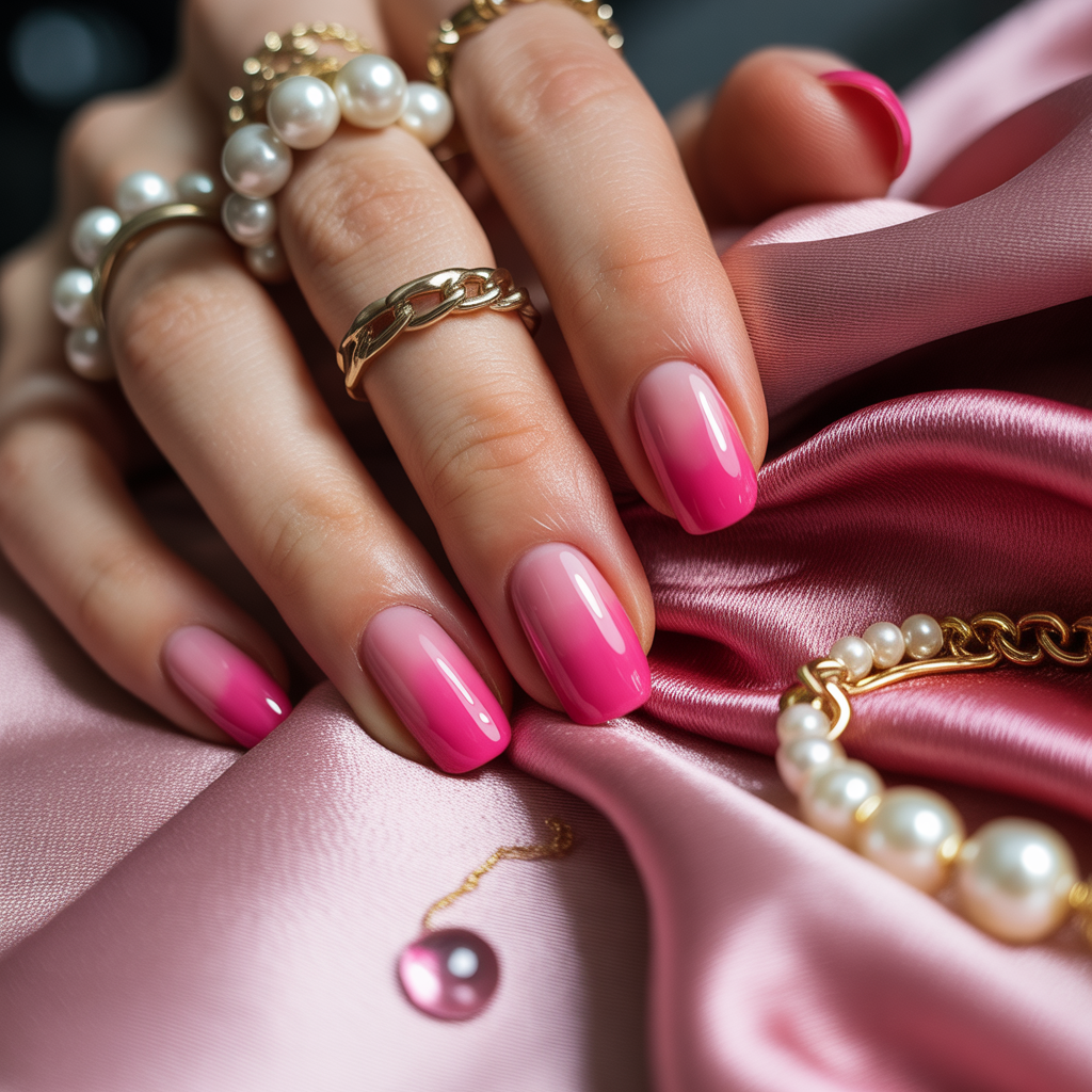 pink nails