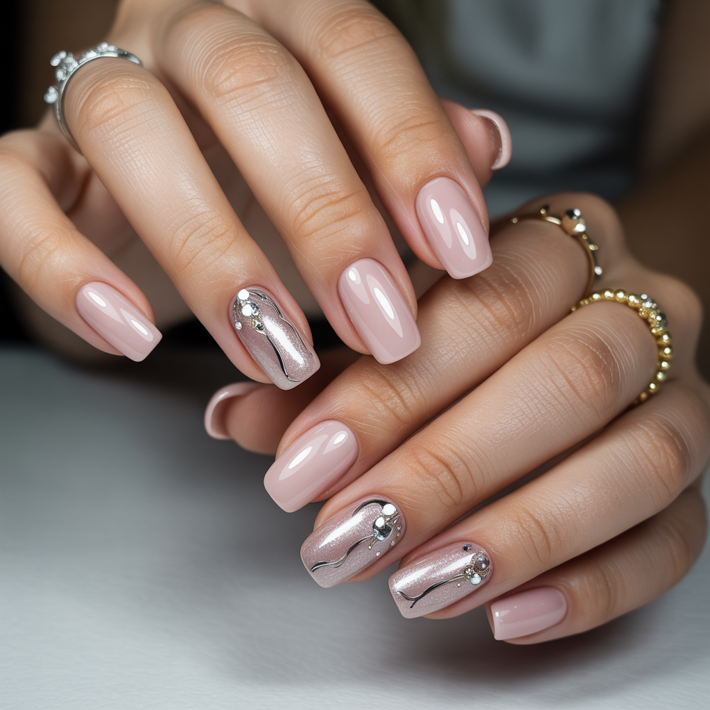 press on nails with builder gel