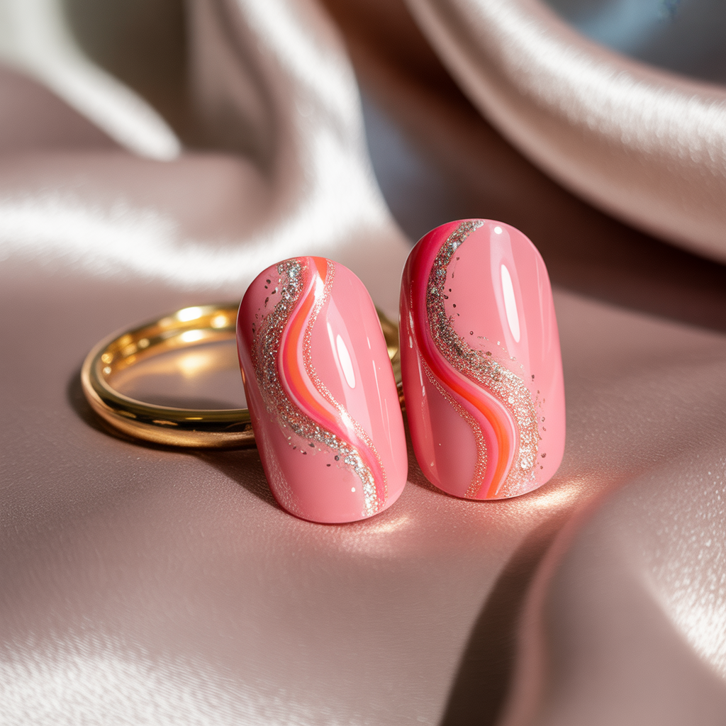 press on nails with builder gel