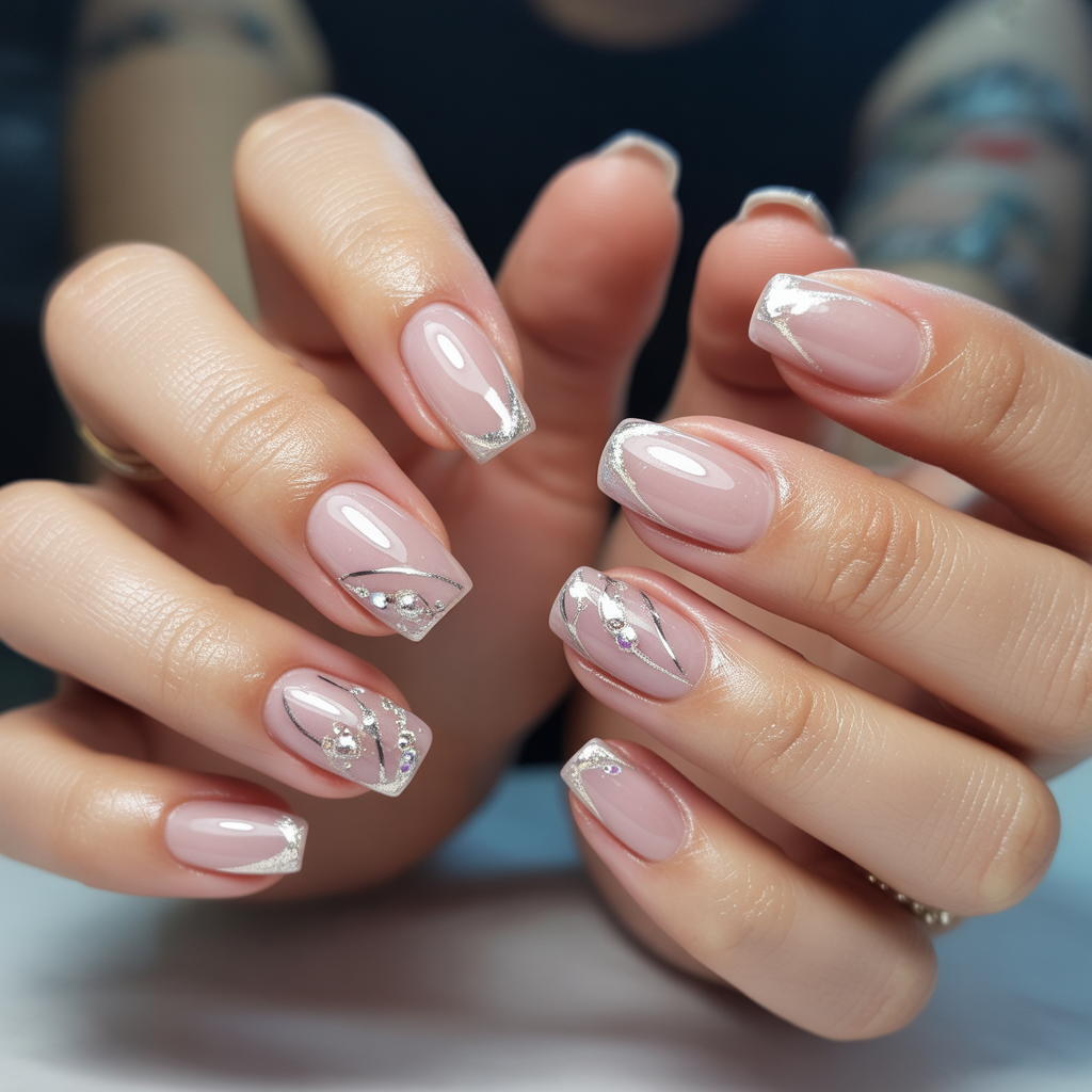 press on nails with builder gel