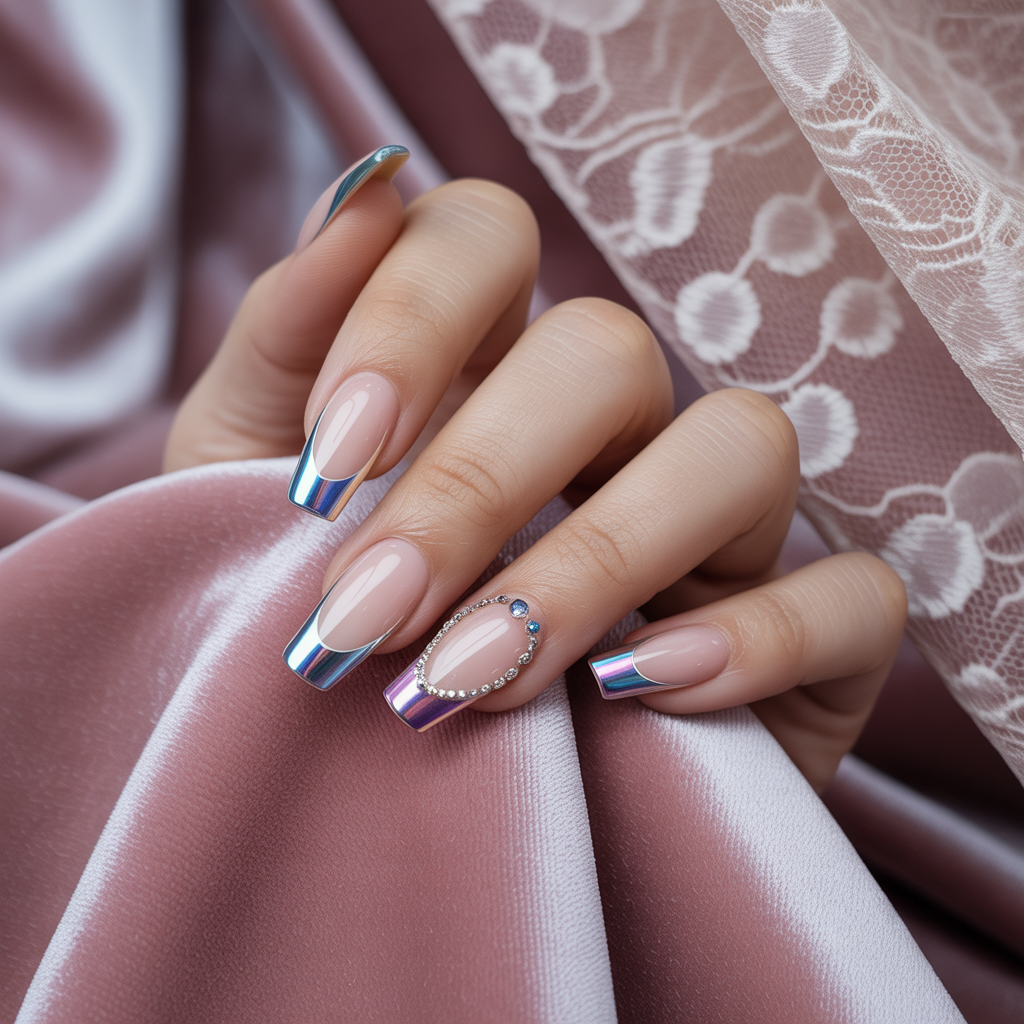 press on nails with builder gel