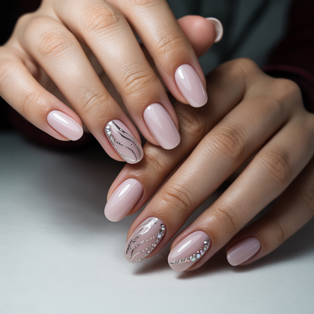 press on nails with builder gel