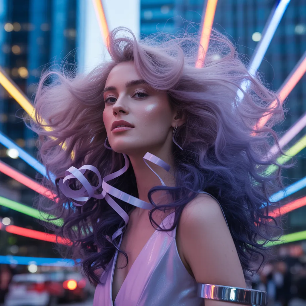 purple hair style ideas