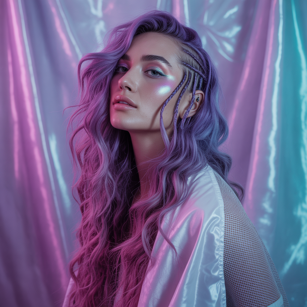 purple hair style ideas