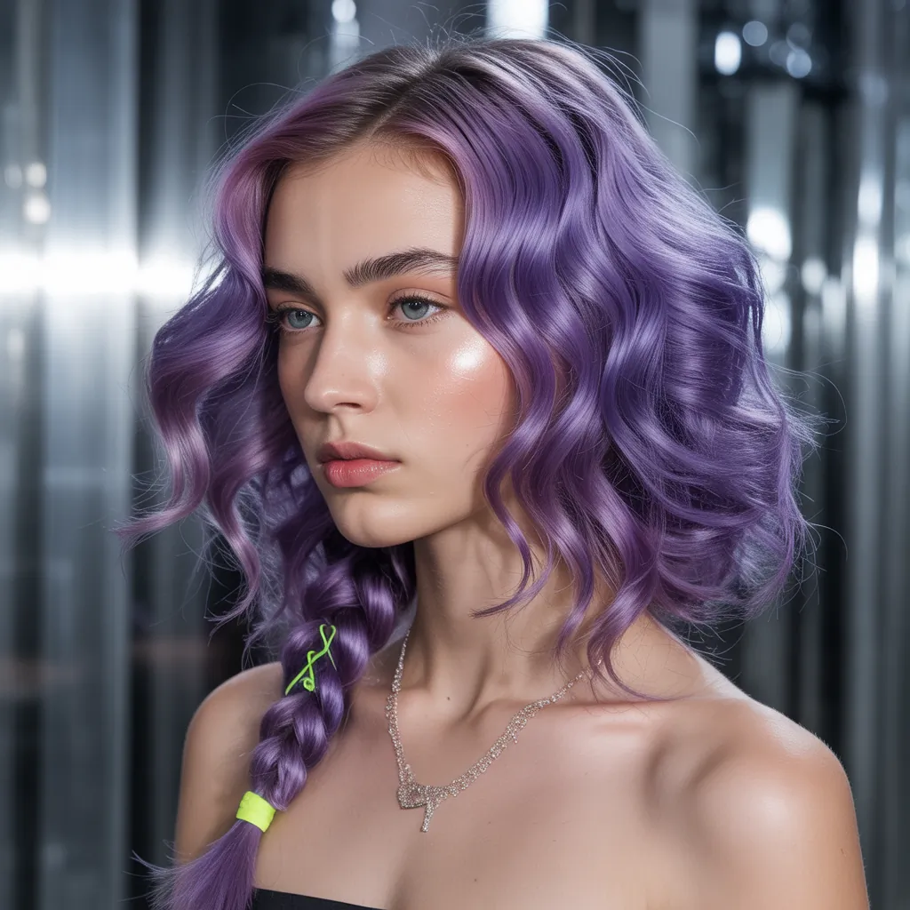 purple hair style ideas