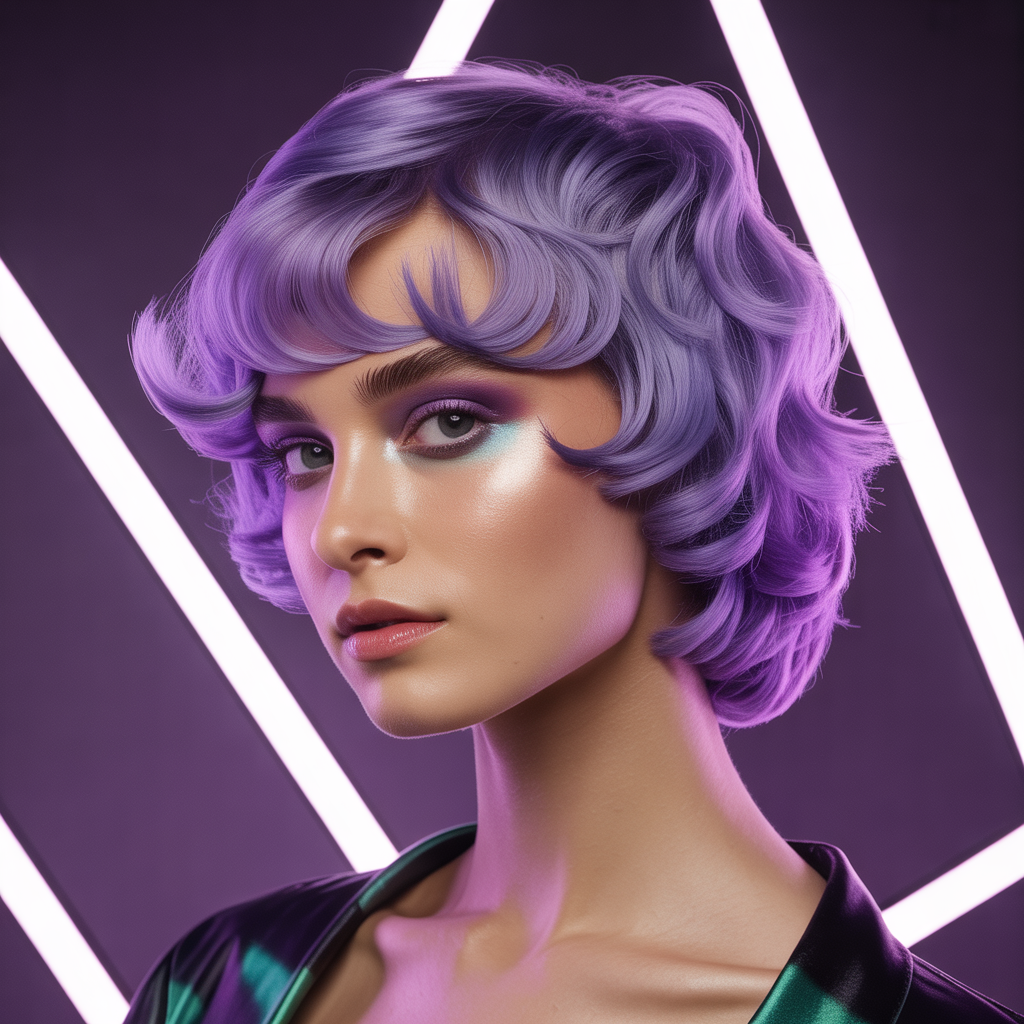 purple hair style ideas