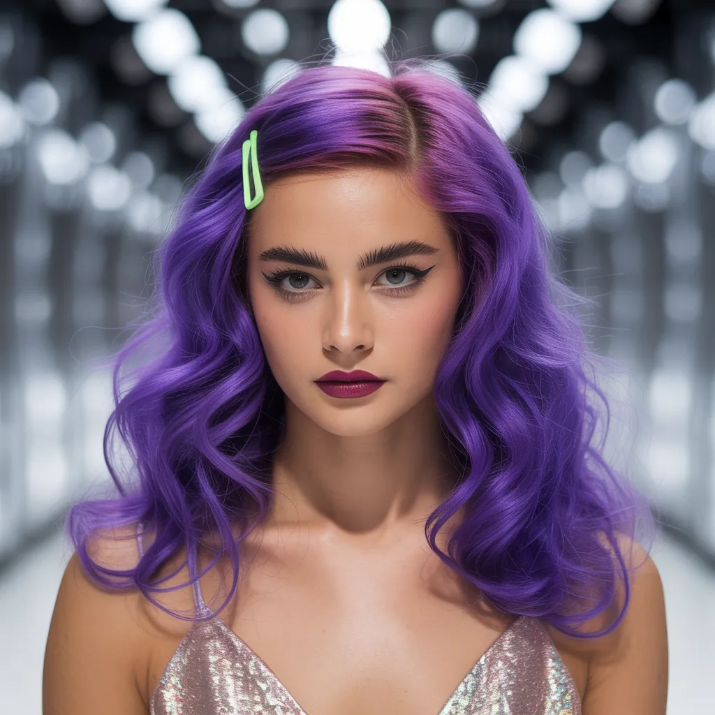purple hair style ideas