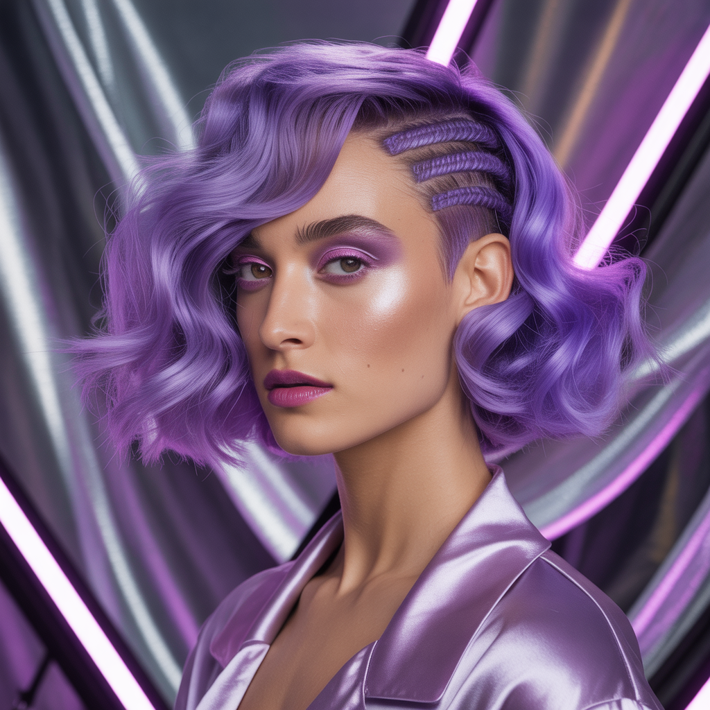 purple hair style ideas