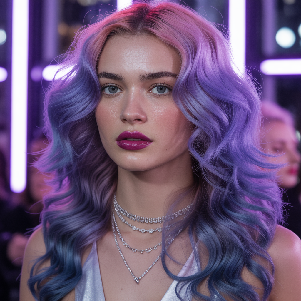 purple hair style ideas